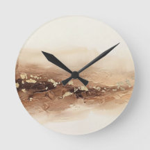 3D Moderne erdige beige Kupfer-Goldfolie Abstract