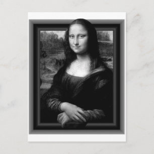 3D MONA LISA POSTCARD POSTKARTE