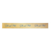 3d Monogram Gold Damask Schönes Preis-Fab Satinband (Vorderseite)