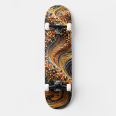 3D-Mosaik-Skateboard - Luxus-Vortex-Kunstdeck Skateboard (Vorderseite)