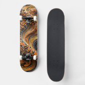 3D-Mosaik-Skateboard - Luxus-Vortex-Kunstdeck Skateboard (Vorderseite)