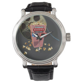 3d Movie Reel and Buttered Popcorn Armbanduhr