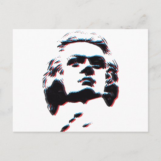 3d Mozart Postkarte (Vorderseite)