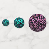 3D Multicolor Leopard Balls Confetti Konfetti (Rückseiten)
