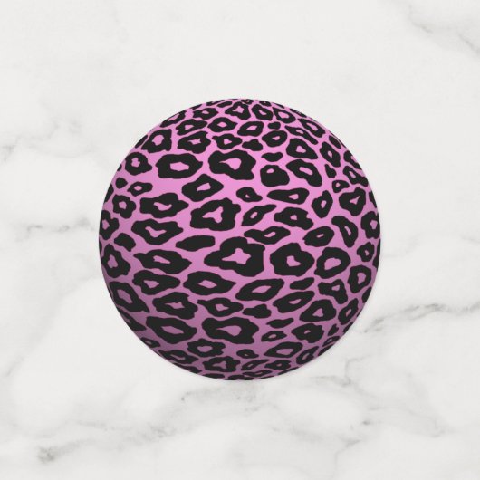 3D Multicolor Leopard Balls Confetti Konfetti (Klein Vorderseite)