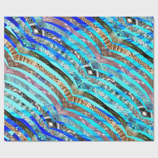 3D-Muschel Geschenkpapier (Flach)