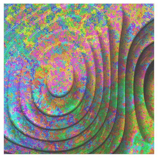 3D-Muster 2 Benutzerdefiniertes Gewebe Stoff (Nahaufnahme)