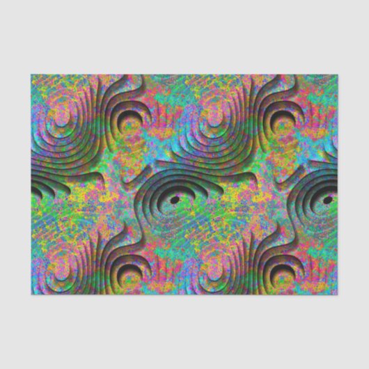 3D-Muster 2 Seidenpapier (Vorderseite)