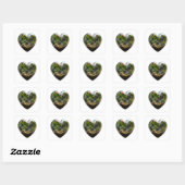 3D Nature Terrarium Heart Waterfall Sticker (Blatt)