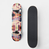 3D Neon Strip Skies Skateboard (Vorderseite)