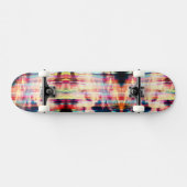 3D Neon Strip Skies Skateboard (Horizontal)