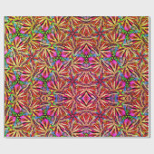 3D Neonbries Wrapping Paper Geschenkpapier (Flach)