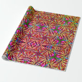 3D Neonbries Wrapping Paper Geschenkpapier (Ungerollt)