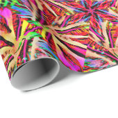 3D Neonbries Wrapping Paper Geschenkpapier (Rolleneckpunkt)