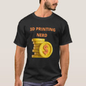 3d Nerd Bitcoin Miner T-Shirt (Vorderseite)