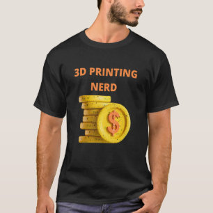 3d Nerd Bitcoin Miner T-Shirt