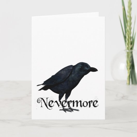 3D Nevermore Raven Karte (Vorderseite)
