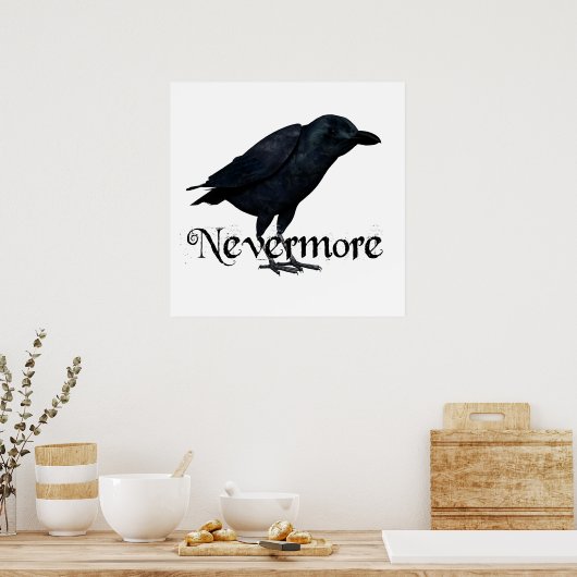 3D Nevermore Raven Poster (Küche)