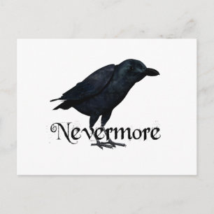 3D Nevermore Raven Postkarte