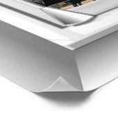 3D New York City Fake Window View Poster (Ecke)