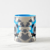 3D Niedlich Baby Panda Hot Cocoa Kaffees Tiere Tas Zweifarbige Tasse (Mittel)