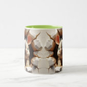 3D Niedlich Baby Rhinoceros Hot Coffee Tiere Zweifarbige Tasse (Mittel)