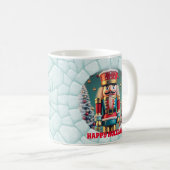 3D Niedlich Nutcracker Happy Holidays Weihnachten Kaffeetasse (VorderseiteRechts)