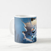 3D niedlich Snowman - Weihnachten Kaffeetasse (Vorderseite Links)