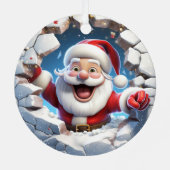 3D Niedlich Weihnachtsfest Weihnachten Ornament Aus Metall (Rückseite)