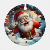 3D Niedlich Weihnachtsfest Weihnachten Ornament Aus Metall (Vorderseite)