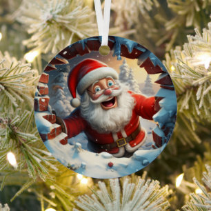 3D Niedlich Weihnachtsfest Weihnachten Ornament Aus Metall