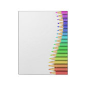 3D niedliche Regenbogenkrebse Notizblock (Rotiert)