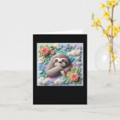 3d Niedlicher Slotsticker Karte (Gelbe Blume)