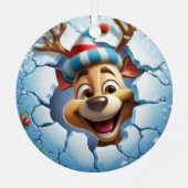 3D Niedlicher Weihnachtsfest Ornament Aus Metall (Rückseite)