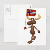 3D Norwegen Postkarte (Vorne/Hinten)