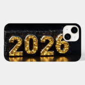 3D Number Design for New Year 2026 Case-Mate iPhone Hülle (Rückseite (Horizontal))