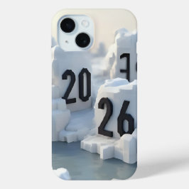  3D Number Design for New Year 2026 Case-Mate iPhone Hülle