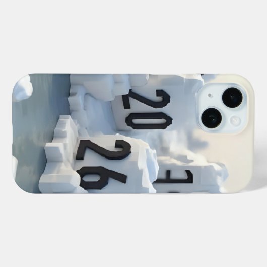  3D Number Design for New Year 2026 Case-Mate iPhone Hülle (Rückseite (Horizontal))