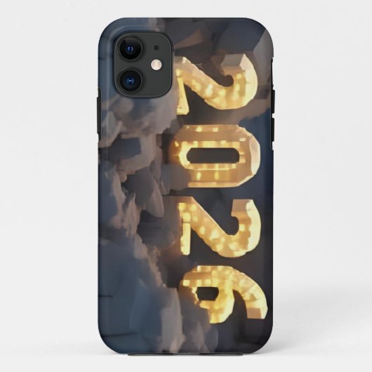  3D Number Design for New Year 2026 Case-Mate iPhone Hülle (Rückseite)