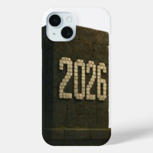 3D-Nummerndesign für das neue Jahr 2026 Case-Mate iPhone Hülle
