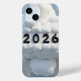 3D-Nummerndesign für das neue Jahr 2026 Case-Mate iPhone Hülle