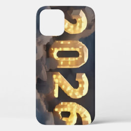 3D-Nummerndesign für das neue Jahr 2026 Case-Mate iPhone Hülle