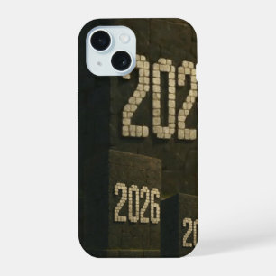 3D-Nummerndesign für das neue Jahr 2026 iPhone 15 Hülle
