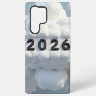 3D-Nummerndesign für das neue Jahr 2026 Samsung Galaxy Hülle