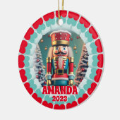 3D Nutcracker Christmas Custom Kids Foto Keramik Ornament (Links)