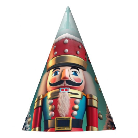 3D Nutcracker Weihnachtsfeiertag Partyhütchen (Vorderseite)