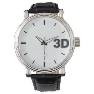 3D O'Clock 2-BL. Armbanduhr