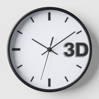 3D O'Clock 2-BL. Uhr