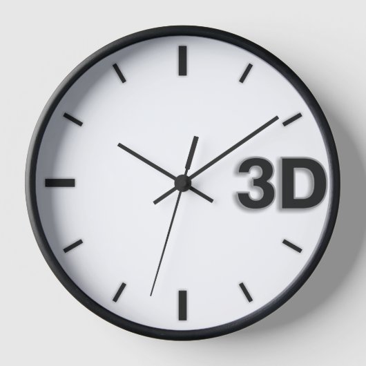 3D O'Clock 2-BL. Uhr (Vorderseite)