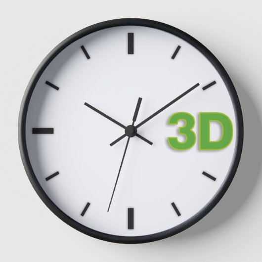3D O'Clock 2-Gr. Uhr (Vorderseite)
